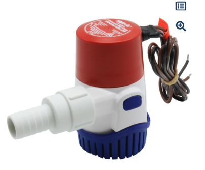 Rule 25SA 500 Automatic Submersible Bilge Pump (12V / 31 LPM / 19mm)