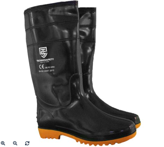 Boots Rubber With Steel Toe, Long 26.5cm
