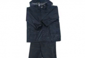 Rain Suits With Hood, Cloth Lined Rubber