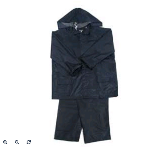 Rain Suits With Hood, Cloth Lined Rubber
