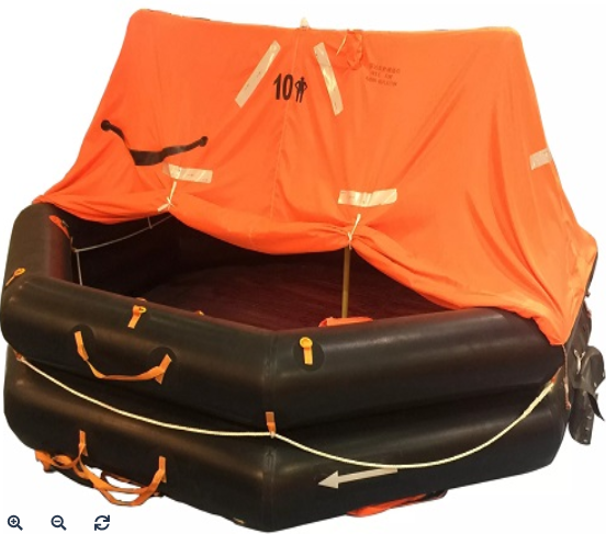 LIFERAFT INFLATABLE FOR 16MEN, THROW-OVER TYPE