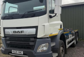 DAF CF340 , 6 WHEEL HOOK LOADER