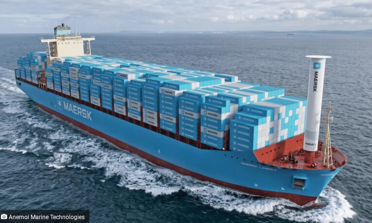 Maersk lines up containership rotor sail pilot