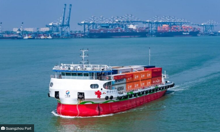 Guangzhou and Hong Kong open electric container shuttle