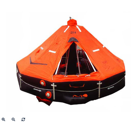 LIFERAFT INFLATABLE FOR 6MEN, THROW-OVER TYPE